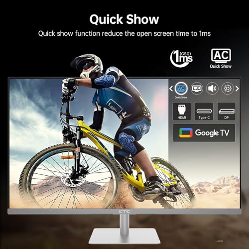25 Inch Portable TV - Smart Touch Screen with Google Play, Android 14, Qualcomm 8G RAM+128G Storage, 1080P Smart Handy TV with 8MP Camera and Battery
