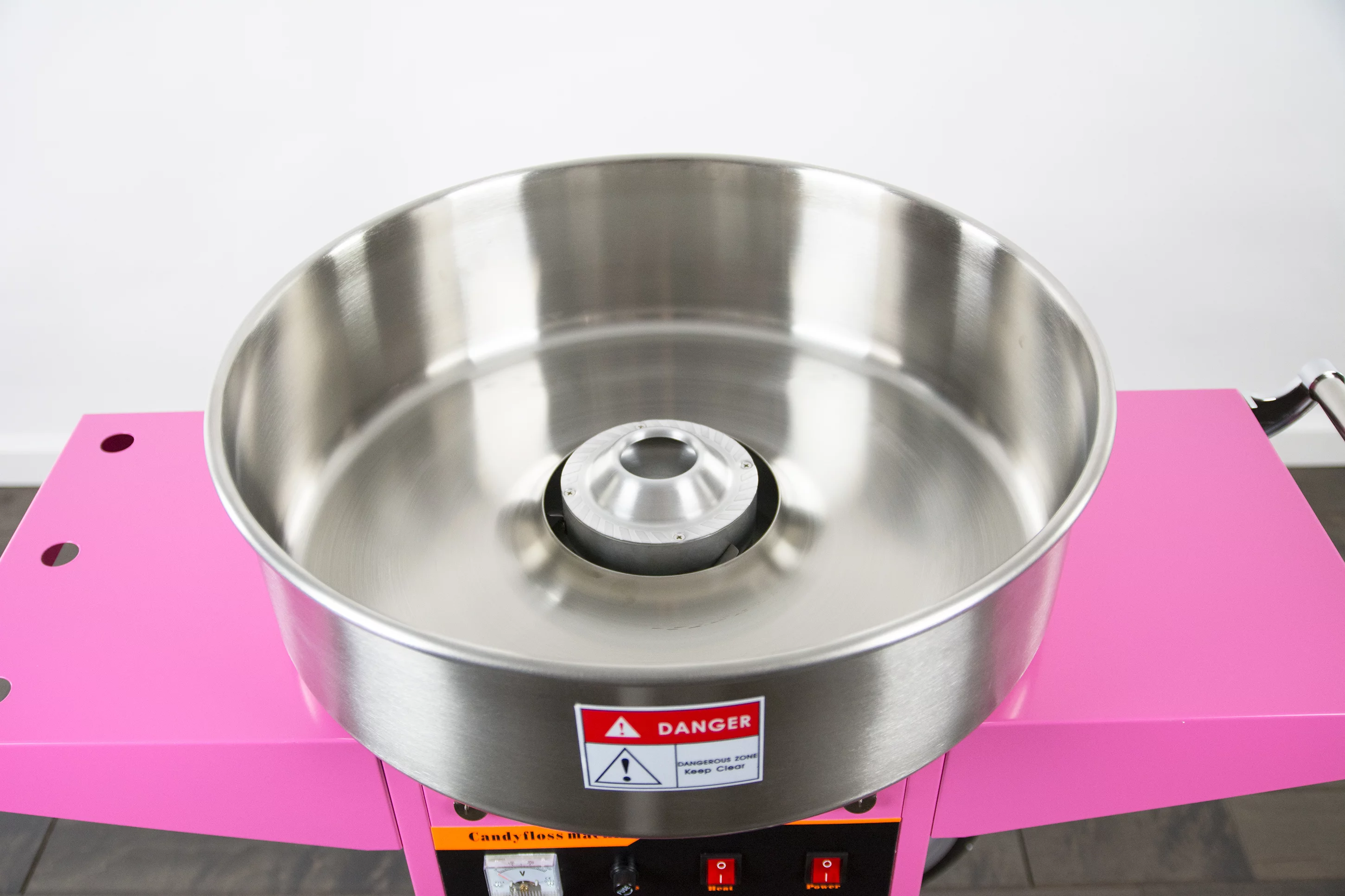 Electric Commercial Cotton Candy Machine / Floss Maker Pink Cart Stand VIVO