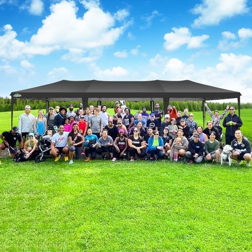COBIZI 10x10 Pop up Canopy Tent Protable Canopy Tent with 4 Sidewalls Waterproof Commercial Instant Shelter for Parties, Wedding