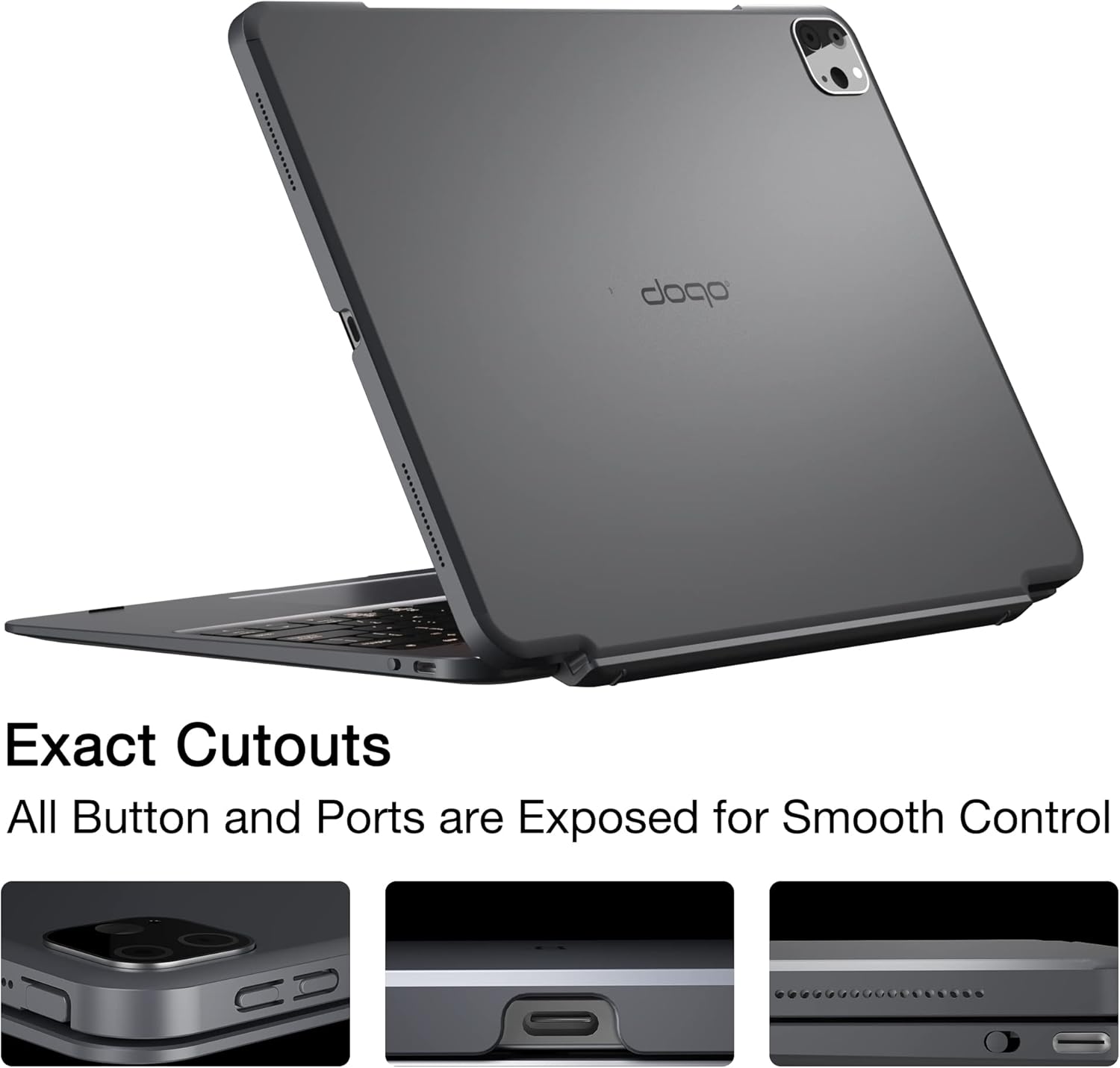 doqo Magnetic Keyboard Case for iPad Air 5th Generation(2022)/iPad Air 4th Generation(2020), iPad Pro 11 2018/2020/2021