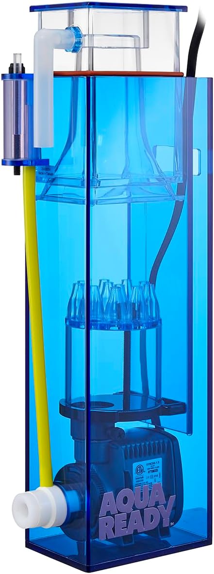 WS-1 Protein Skimmer - Efficient in-Sump Skimmer for Saltwater & Reef Aquariums, Ultra Quiet Pump, Adjustable, Compact Design
