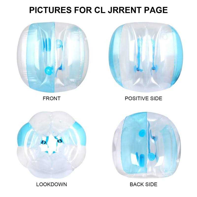 Wodesid Inflatable Bumper Bubble Soccer Balls for Adults Sumo Football Bumper Ball Zorb Giant Human Hamster Ball Body for Outdoor Team Gaming Play