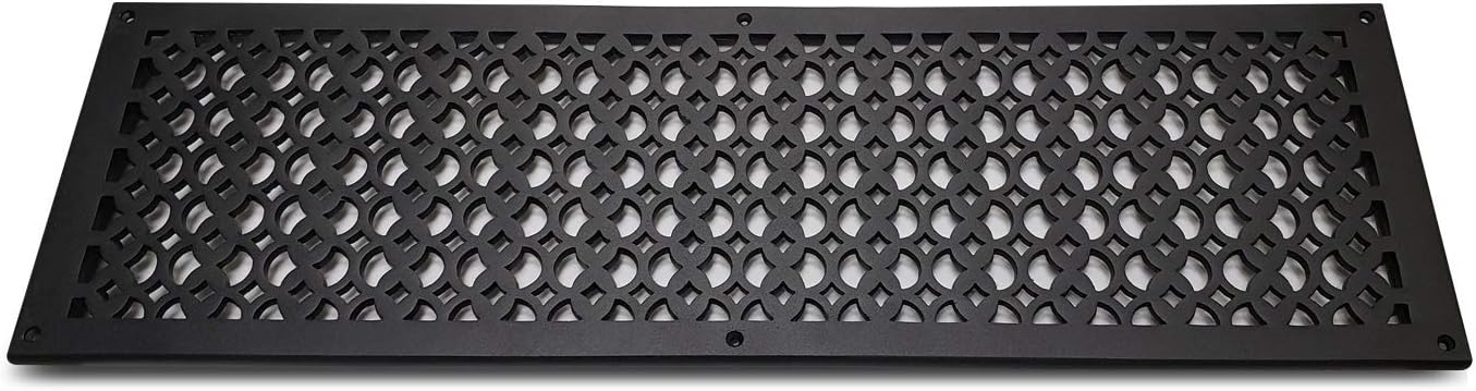 Prima Decorative - Cast Aluminum Air Return Grill 8″ x 30″ (Black)