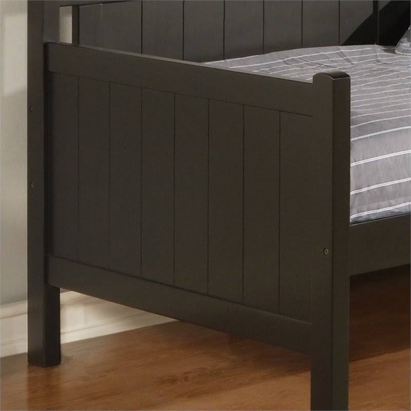 Bowery Hill Twin Cottage Beadboard Daybed in Black - BH-211155