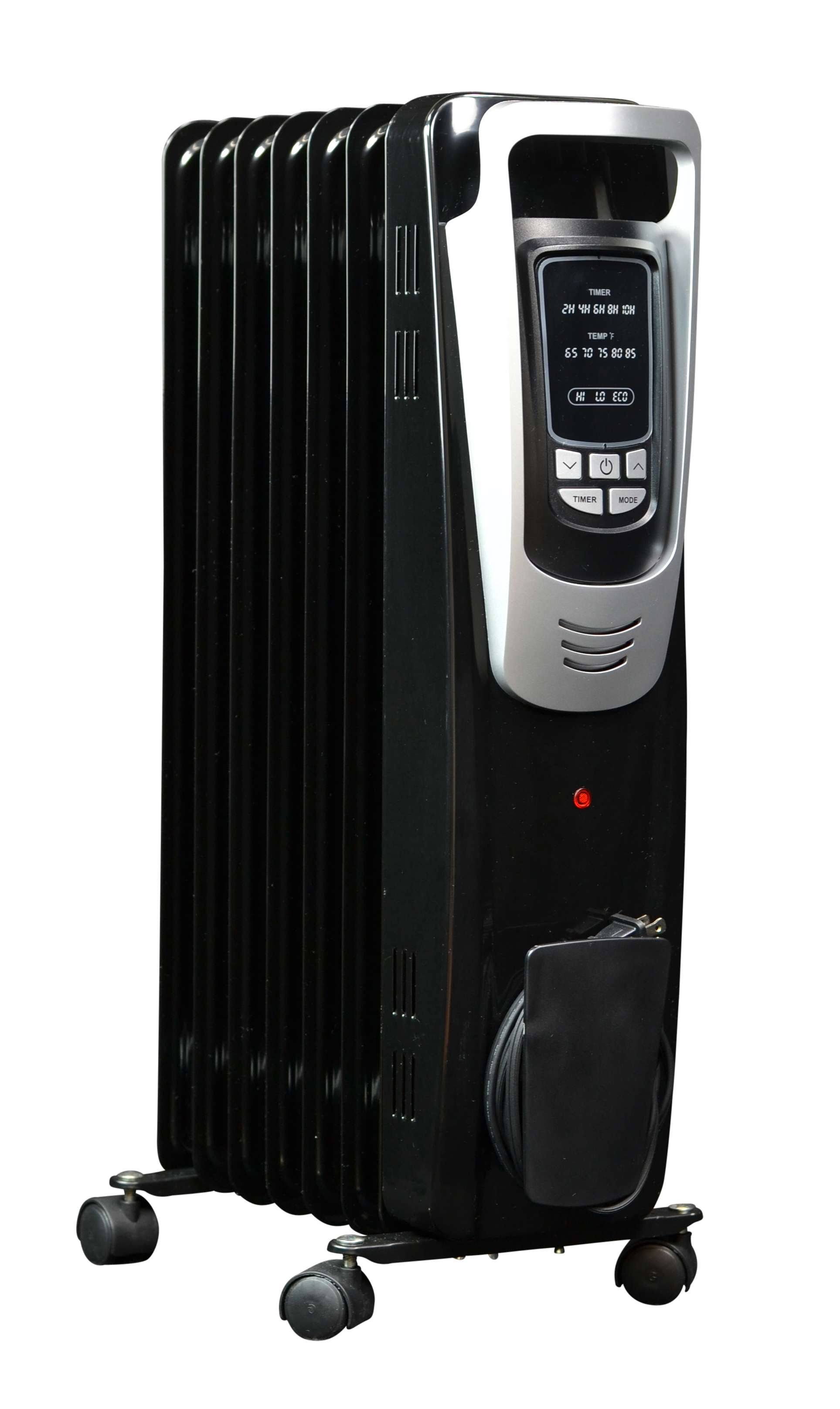 NewAir AH-450B Electric Oil-Filled Radiator Heater, Black