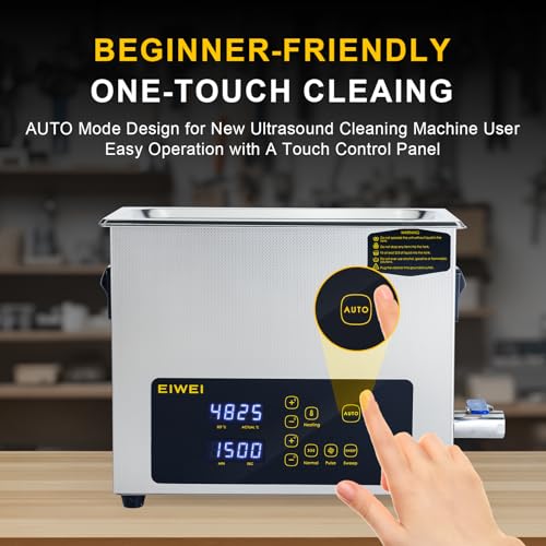 3L Ultrasonic Cleaner, One-Touch Cleaning, Heating, Dual-Frequency, Sweep Frequency, Touch Ultrasonic Cleaning Machine for Labs,Carburetor,Jewelry