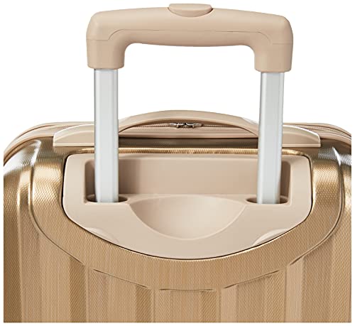 Rockland Melbourne Hardside Expandable Luggage with Spinner Wheels, 2TONENAVY, 2 Piece (20/28)