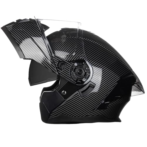 Modular Motorcycle Helmet with Flip-Up Design, DOT Approve with Extra Clear Visor, Full Face Motorcycle Helmets