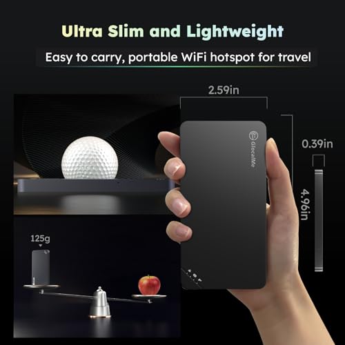 GlocalMe U3 4G LTE Mobile Hotspot, Portable WiFi Hotspot for Travel in 200+ Countries, No SIM Card Needed