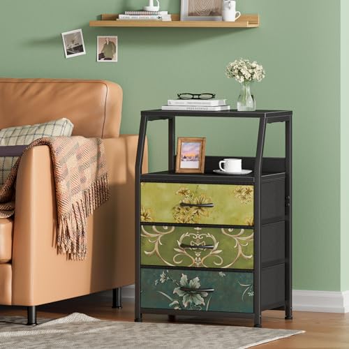 Furnulem White Dresser with 5 Drawers, Vertical Storage Tower Fabric Dresser for Bedroom, Hallway, Entryway, Nursery, Closet Organizer