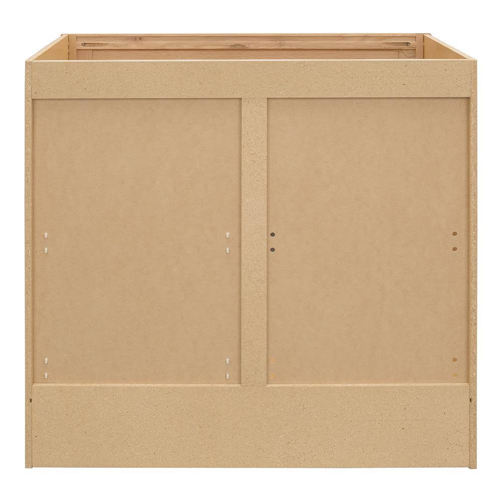 Glacier Bay Hampton 36 in. W x 21 in. D x 33.5 in. H Bathroom Vanity Cabinet Only in Oak