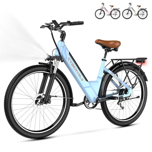 1000 Peak Electric Bike for Adults,up 80 Miles Removable Battery Ebike, 26" Electric E Bike with 7-Speed