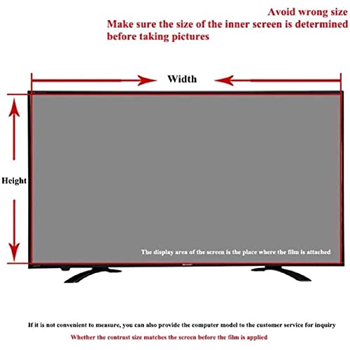 Anti Reflection TV Screen Protector, 32-75 Inch Matte Anti Glare Filter Anti Scratch Protection Film for Samsung, Insignia, VIZIO, TCL, Sony, Sharp