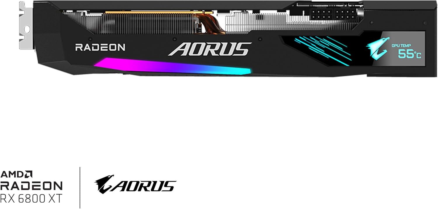 AORUS Radeon RX 6800 XT Master 16G Graphics Card, MAX-Covered Cooling, 16GB 256-bit GDDR6, GV-R68XTAORUS M-16GD Video Card