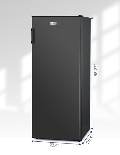 BLACK+DECKER 8.5 Cu. Ft. Upright Freezer, Stand Up Freezer with Mechanical Temperature Control, Freezer Upright with 3 Shelves and 4 Door Bins