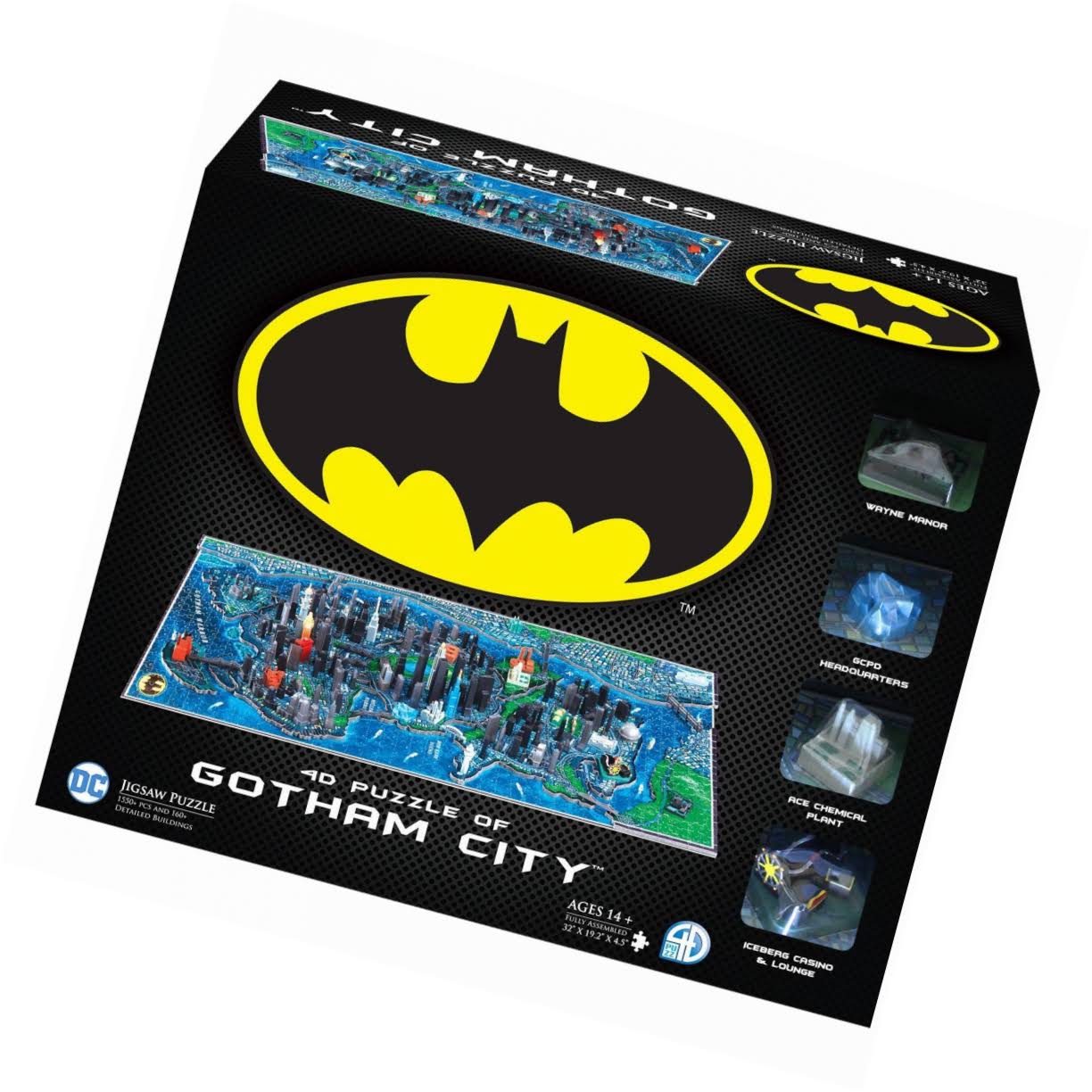 4D Cityscape Batman Gotham City Time Puzzle 1000 Piece