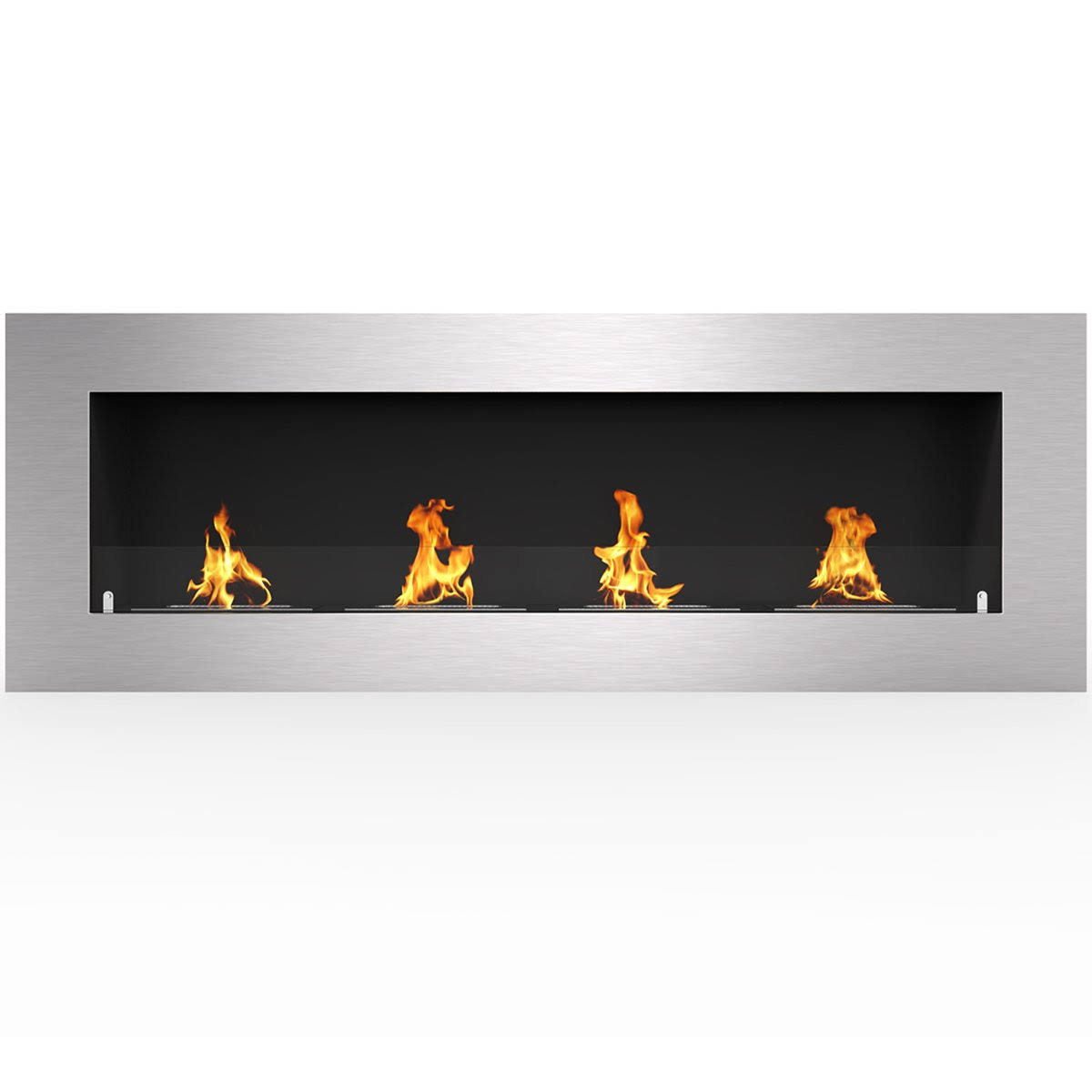 Regal Flame ER8011 Warren 60 in. Pro Ventless Built-in Recessed Bio Ethanol Wall Mounted Fireplace