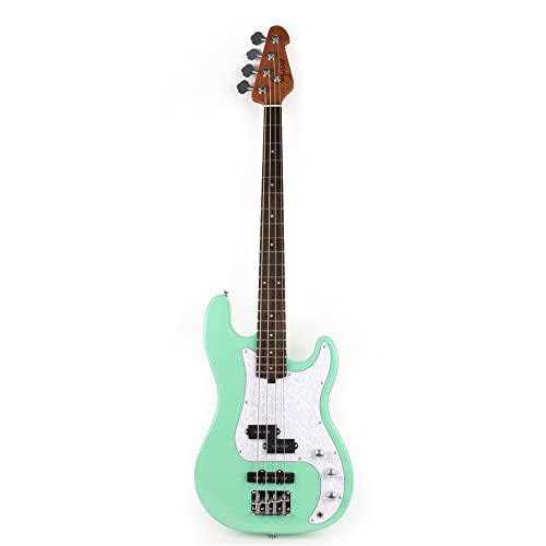 Full Size Standard Electric Bass Guitar Four 4 String Right Hand Handed Basswood Body Roasted Canadian Maple Neck Genuine Rosewood Fretboard