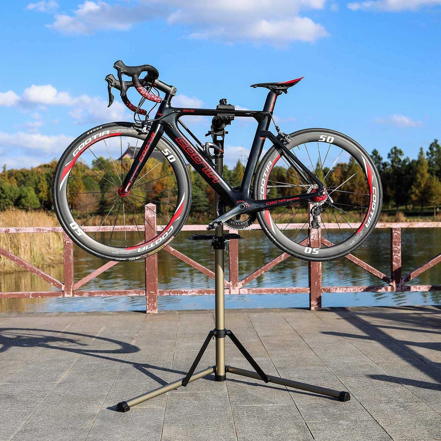 CXWXC Bike Repair Stand -Shop Home Bicycle Mechanic Maintenance Rack - Sports Supplies Online Store