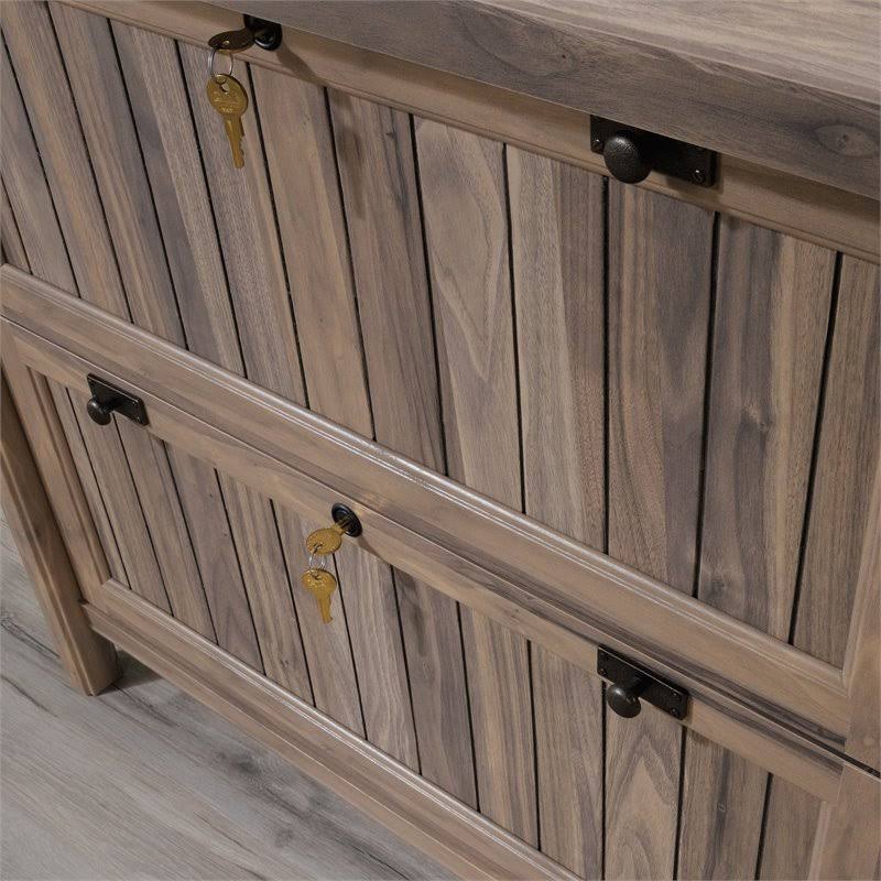 Sauder Costa Engineered Wood 2-Drawer Lateral File Cabinet in Washed Walnut - 428191
