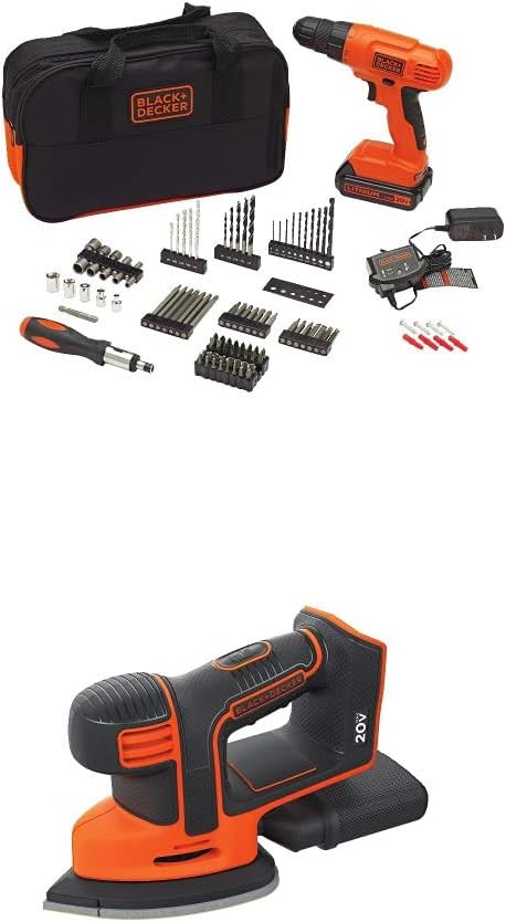 BLACK+DECKER 20V MAX* POWERCONNECT Cordless Drill Kit + 100 pc. Kit (BDC120VA100)