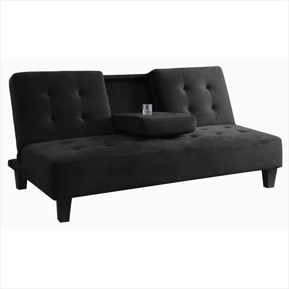 Milton Greens Stars Madrid Futon Sofa Bed with Cup Holder, Brown 7501BR