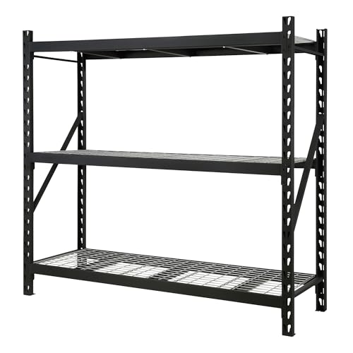 Ironton 4-Tier Industrial Steel Shelving Unit, 8,000-Pound Load Capacity, Garage Storage Rack, 77" W x 24" D x 72" H