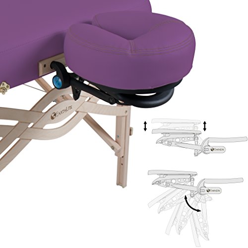 EARTHLITE Premium Portable Massage Table Package SPIRIT - Spa-Level Comfort, Deluxe Cushioning incl. Flex-Rest Face Cradle & Strata Face Pillow
