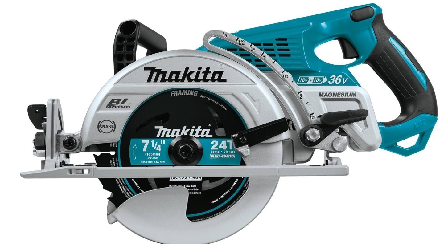 Makita XSR01PT 36V (18V X2) LXT Brushless Rear Handle 7-14&Prime; Circular Saw Kit (5 (1).