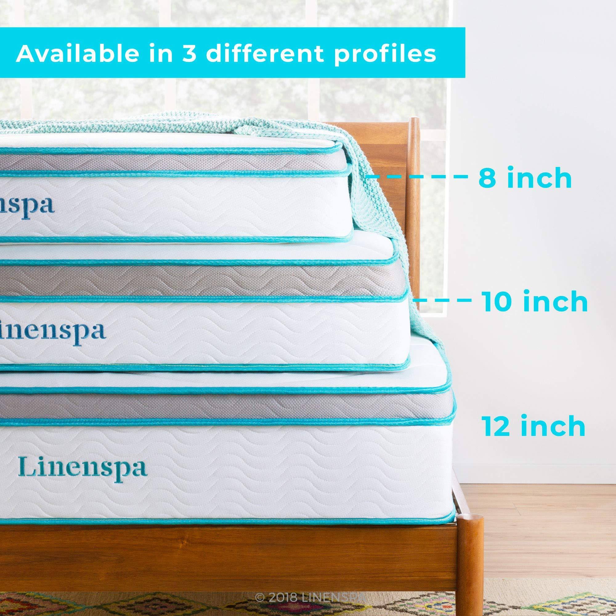 Linenspa 10 inch Memory Foam and Innerspring Hybrid Mattress - Medium Feel - Queen