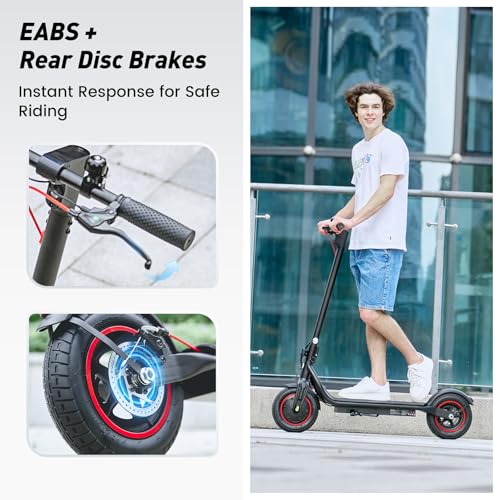 Electric Scooter, 500W/350W Powerful Motor, 22/18 MPH Top Speed, 23/21 Miles Long Range, 10"/8.5" Pneumatic Tires, Smart App