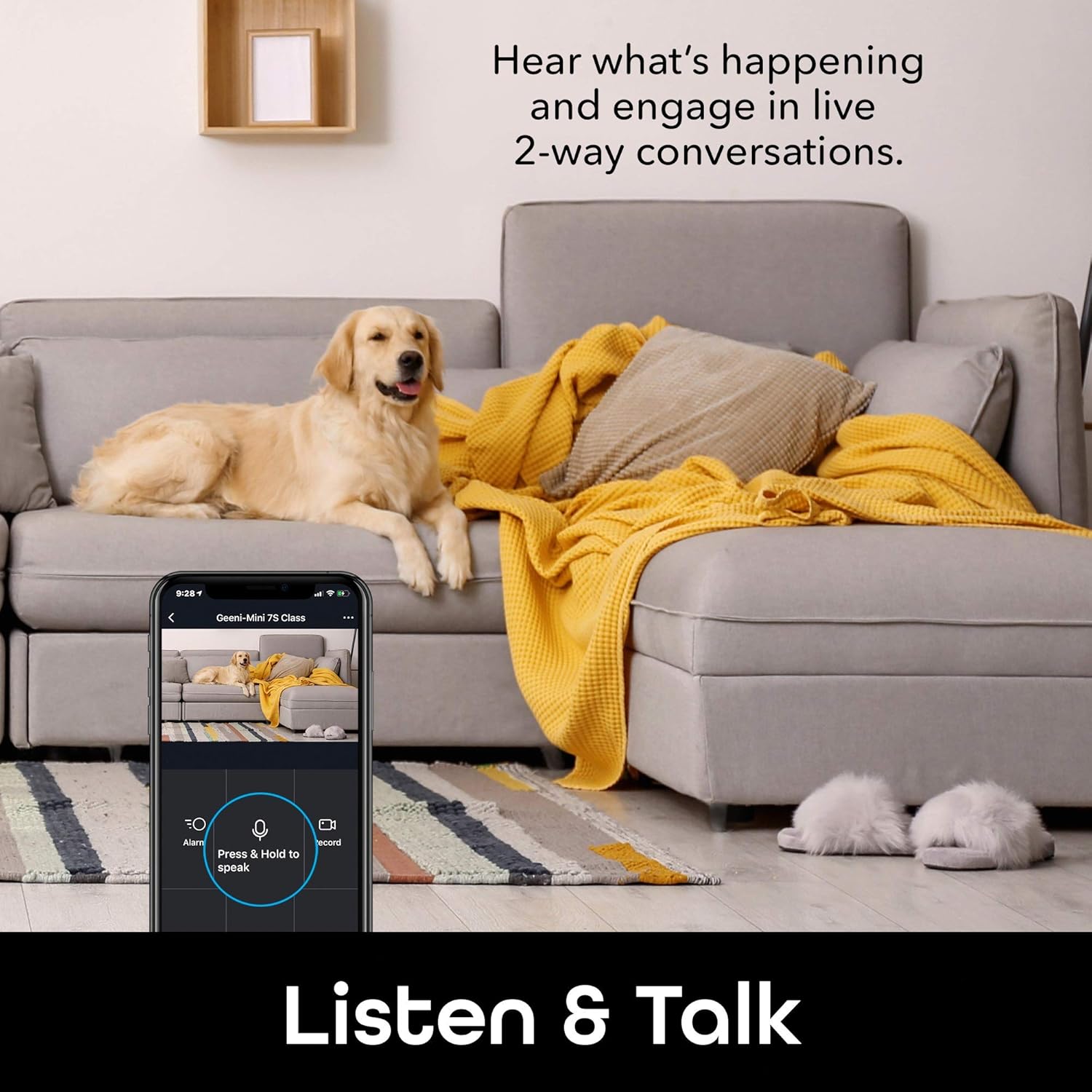 Geeni Look Indoor Smart Security Camera, 1080p HD Surveillance with 2-Way Talk and Motion Detection, Works with Alexa and Google Home