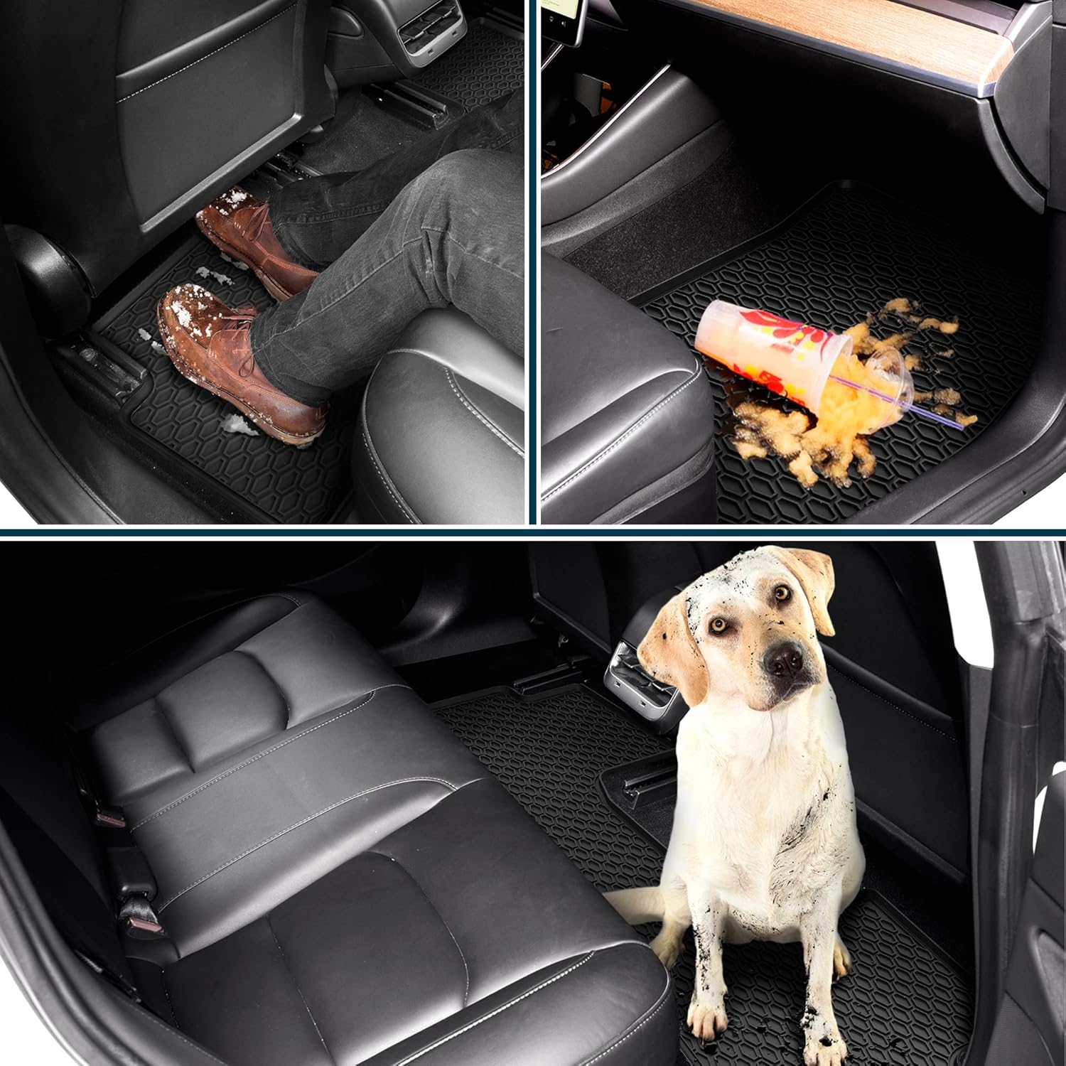 Floor Car Mat Set Replacement for Mazda CX-5 2017+ All Weather Floor Mats - CX-5 All Weather Interior Floor Liners by Automajor