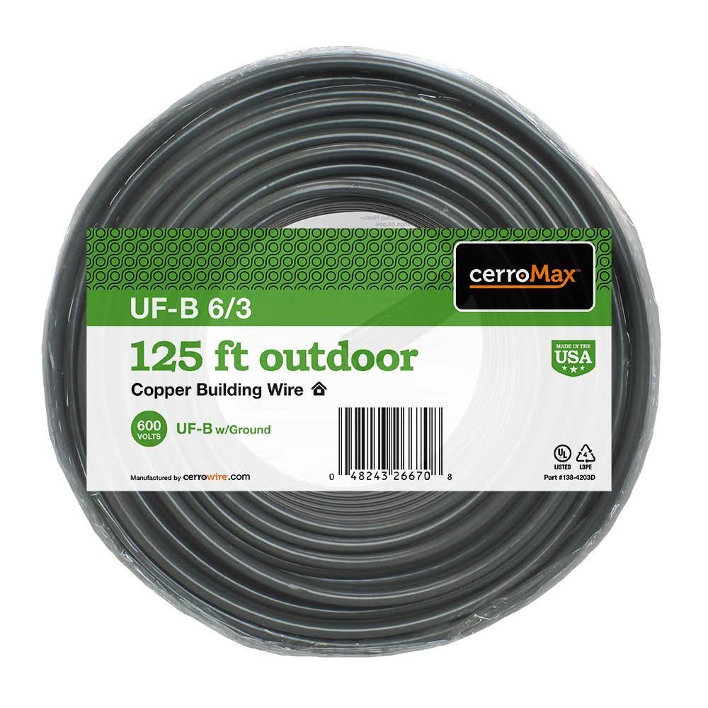 Cerrowire 125 ft. 6/3 UF-B Cable