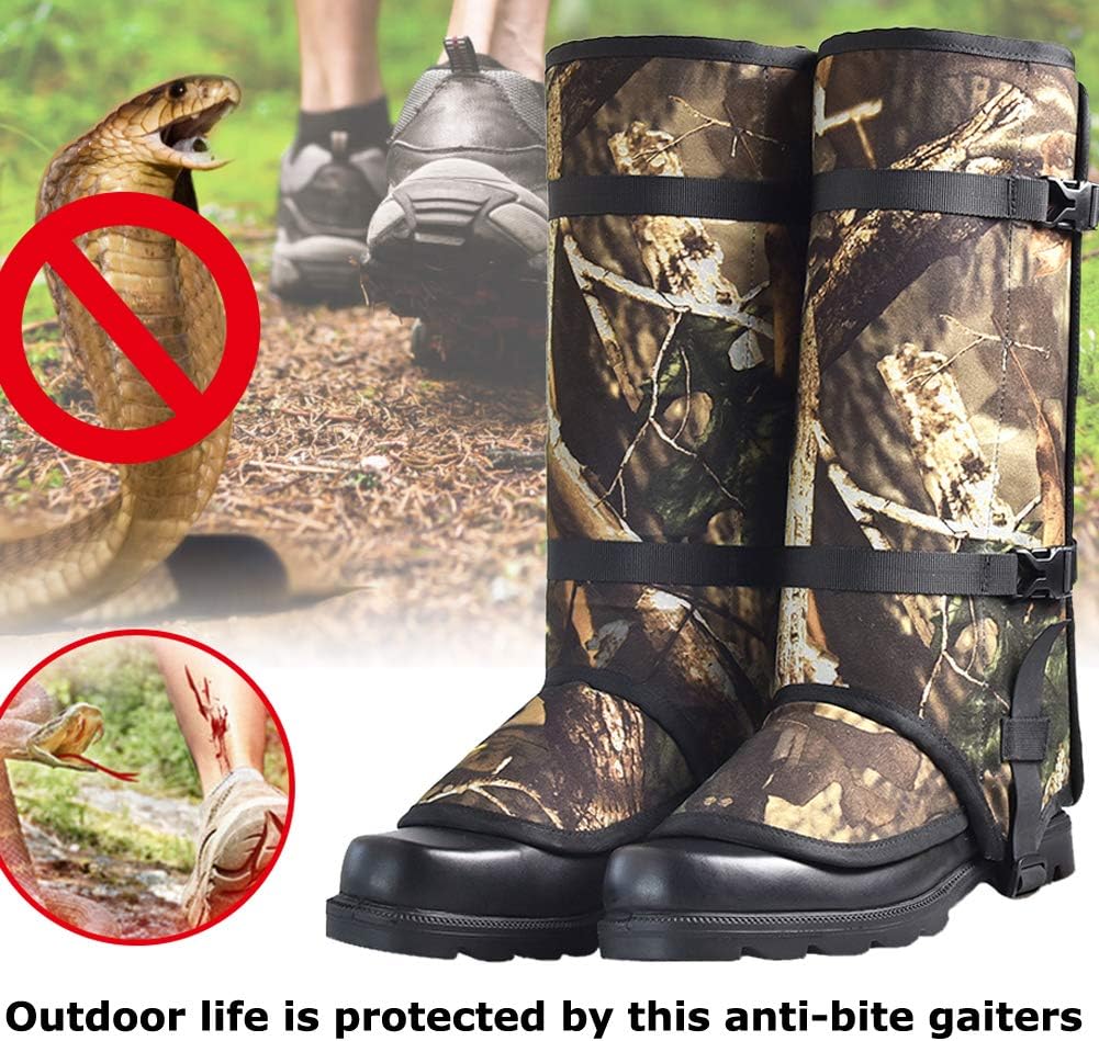 ROCKPUTTEE Snake Guardz Gaiters Snake Shield Protects Against Anti-Snake Bites Rattlesnakes Waterproof for Hunting, Camping, Hiking, Outdoors