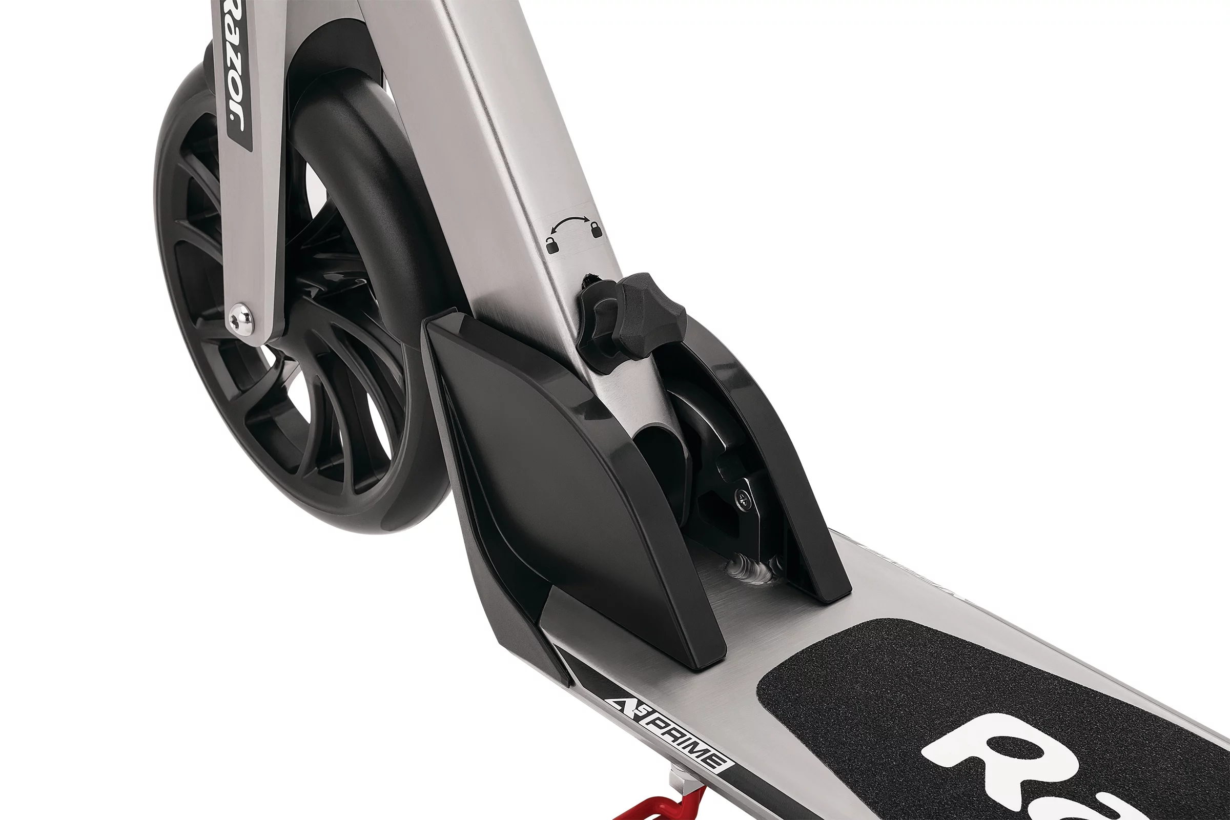 Razor A5 Prime Kick Scooter, 8" Spoked Urethane Wheels, Anodized Aluminum, Anti-Rattle Folding Scooter