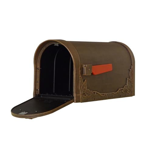 Special Lite Floral Curbside Mailbox - Copper Cast Aluminum Mailbox for Post Mount - SCF-1003-CP