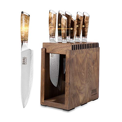 Knife Set Block - 8 Piece Chefs Knife Set