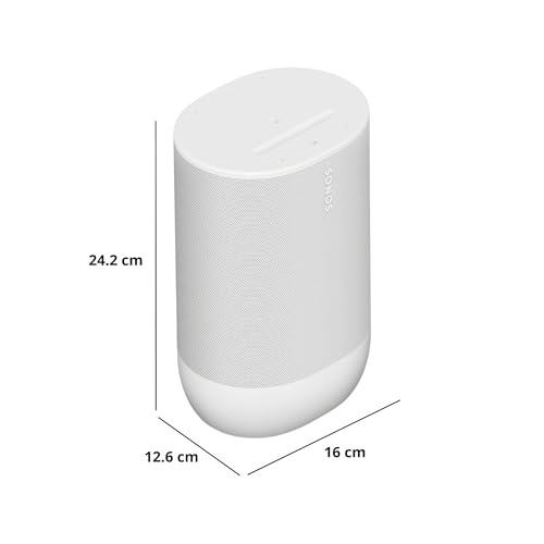 Sonos Move 2 - White - Wireless Portable Bluetooth Speaker - Radiant Selections