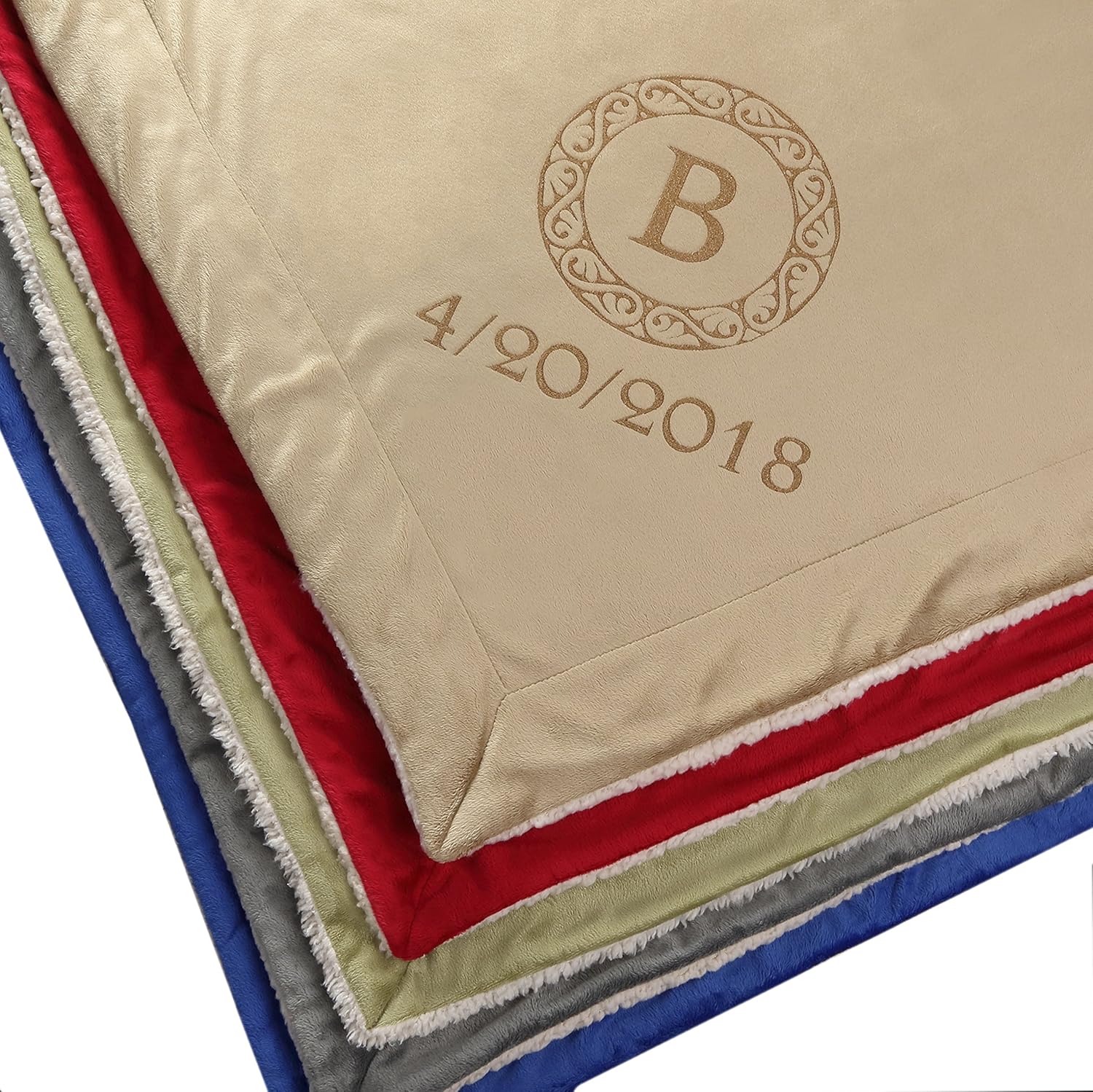 Custom Catch Personalized Unique Wedding Couple Gifts - Anniversary, Engagement Gift Blanket (Hearts)