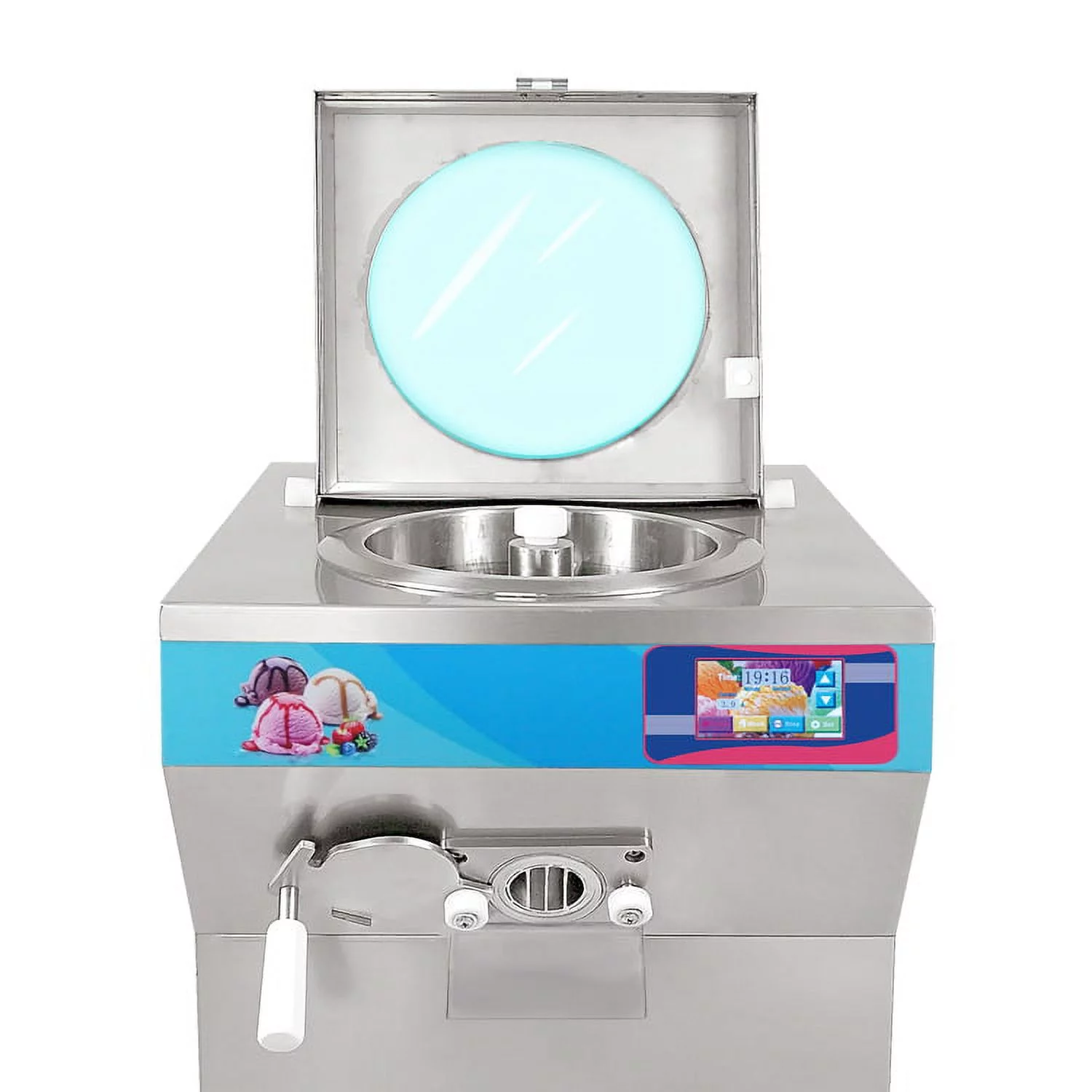 Kolice ETL Commercial Fruit Hard Ice Cream Machine, Gelato Ice Cream Machine,Batch Freezer,Italian Ice Machine