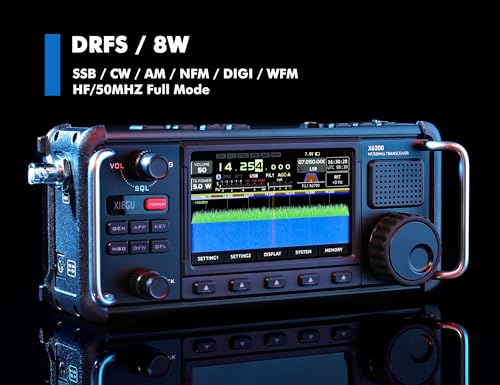 Xiegu X6200 HF Transceiver DRFS HF/50MHz Full Mode WFM/Airband Reception Auto Antenna Tuner