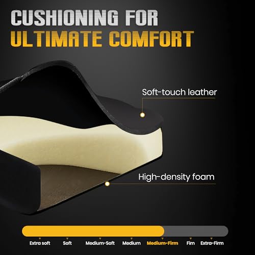 Massage Gaming Recliner Chair with Cup Holder & Side Pockets – Ergonomic PU Leather Video Gaming Chair with Footrest, Manual Recline