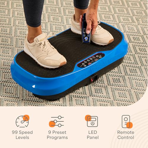 LifePro Waver Mini Vibration Plate Exercise Machine – Portable Full Body Vibration Platform for Home & Travel Workouts, Weight Loss