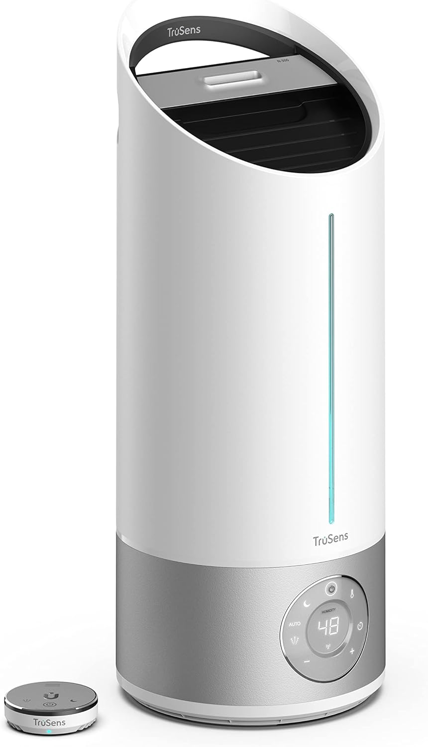 TruSens Clean Mist Ultrasonic Humidifier With UV-C Light, Large 8L Tank, Humidity Sensor, Warm & Cool Mist, Water Softening Filter
