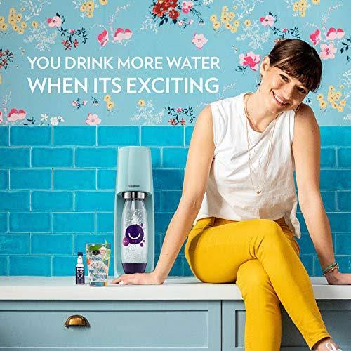 Sodastream Icy Blue Fizzi Sparkling Water Maker with bubly Blackberry Drops