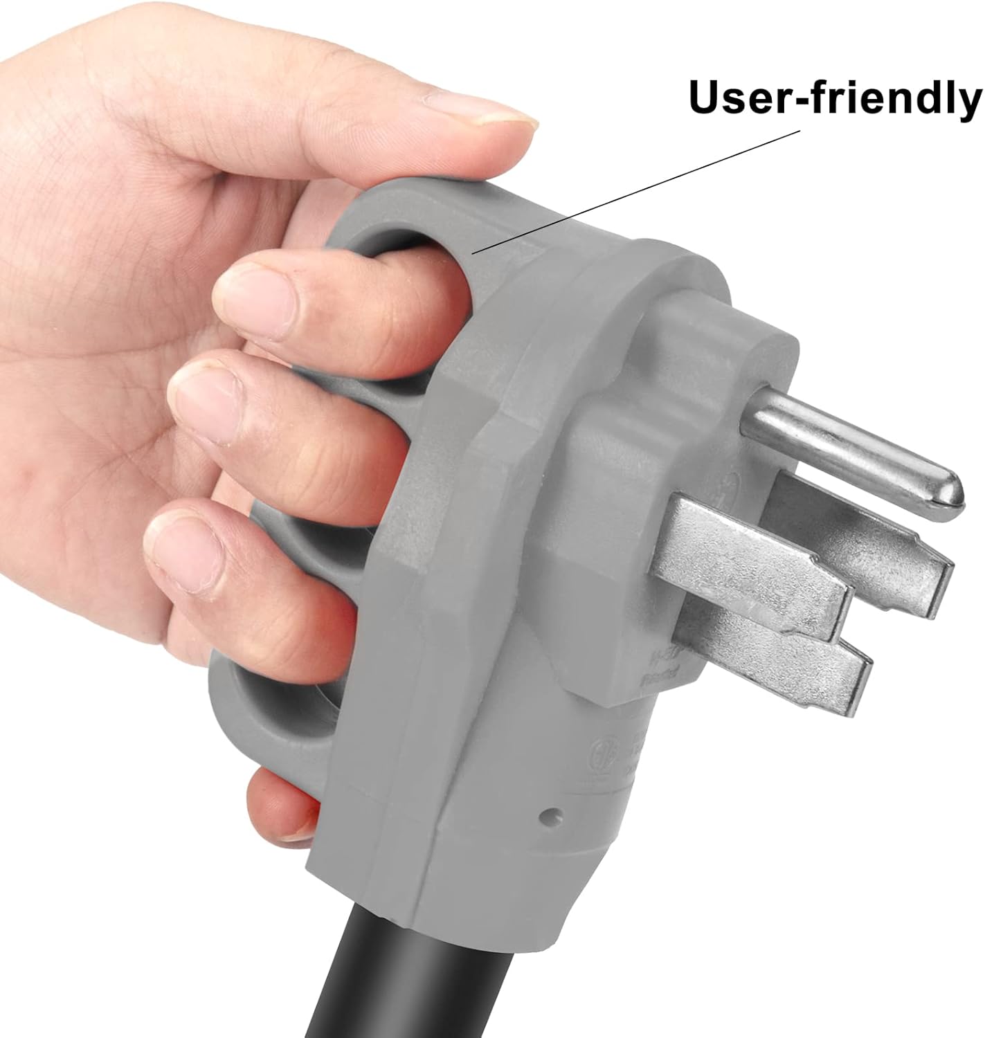 PAULINN 15FT 50 Amp RV Power Extension Cord with Cord Organizer, Heavy Duty NEMA 14-50P to SS 2-50R