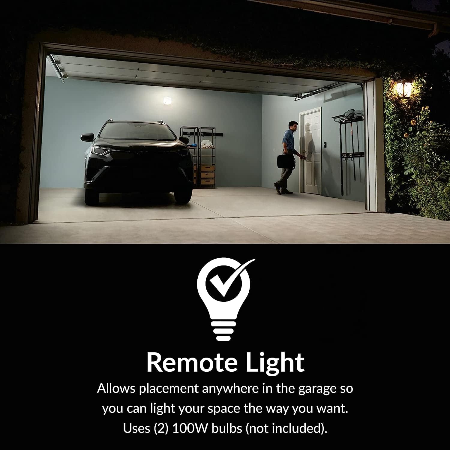 Open Solutions Liftmaster 8155W, 0.5 HP AC Motor Garage Door Operator, WiFi Control, Multi Function Control Panel, Smartphone Compatible