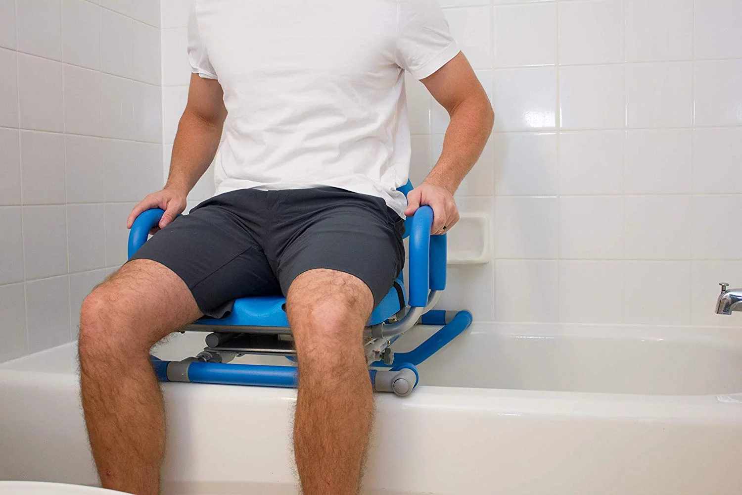 Platinum Health HydroSlide Bath and Shower Chair with Padded Swivel Seat