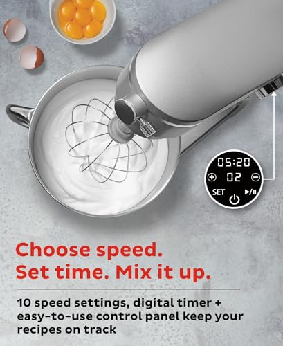Instant Pot Stand Mixer Pro,600W 10-Speed Electric Mixer with Digital Interface,7.4-Qt Stainless Steel Bowl,From the Makers of Instant Pot
